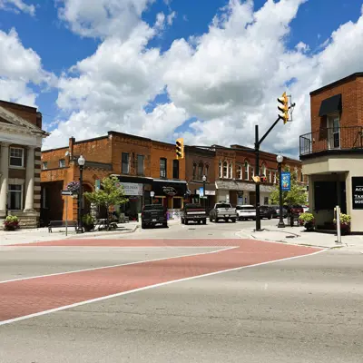 downtown cayuga buildings 