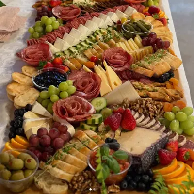 a full charcuterie board