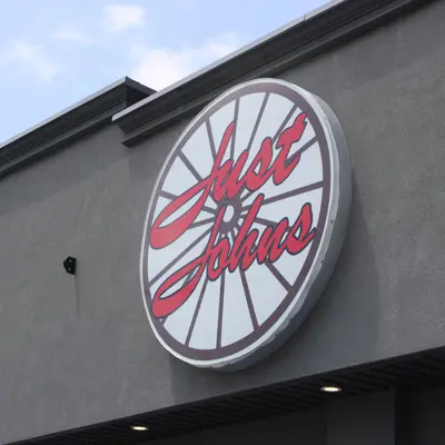 Just Johns exterior sign