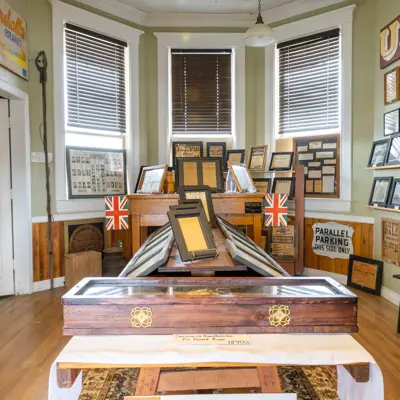 old newspaper room at the Jarvis Train Station